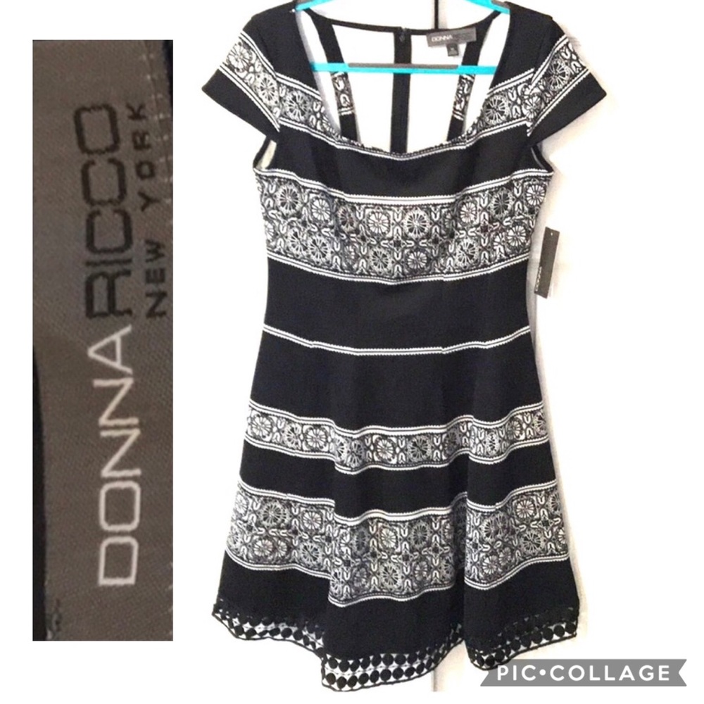 Donna Ricco - New black& white dress -